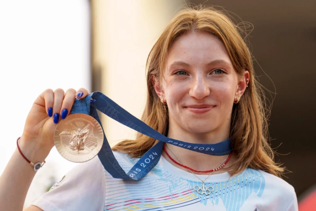 Romanian Gymnast Ana Barbosu Presented Olympic Bronze Medal First Awarded to American Jordan Chiles